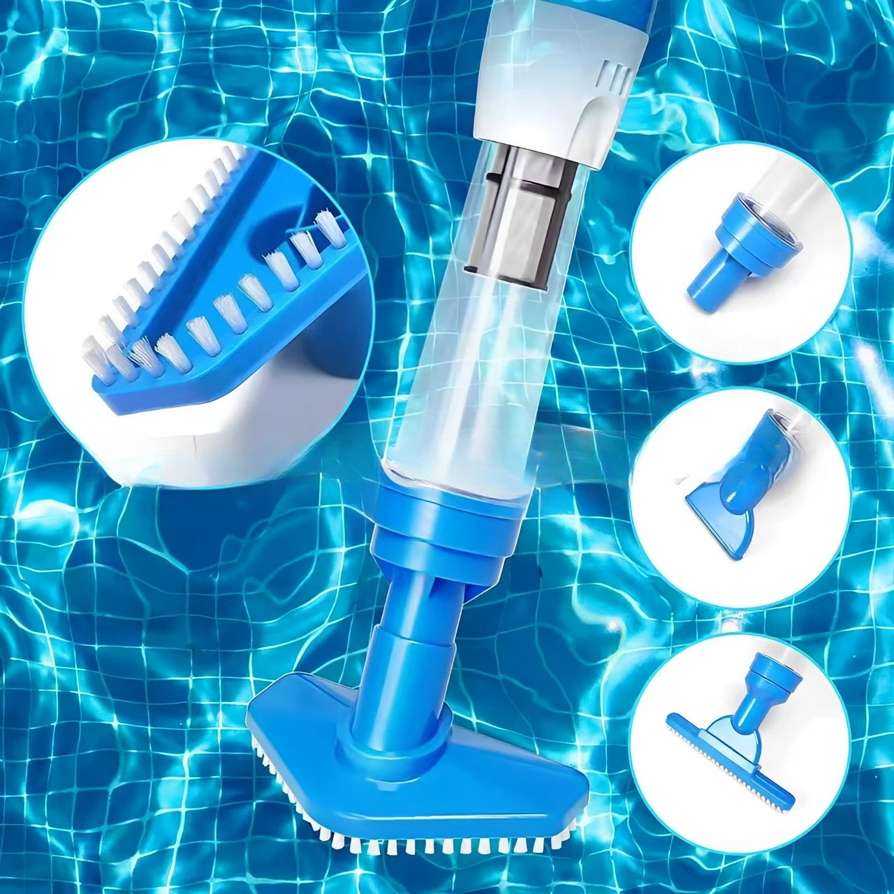 3‑in‑1 Outdoor Vacuum Cleaner Hand‑held Type for Bathtub, Fish Pond, Small Swimming Pool Multi‑scene Application