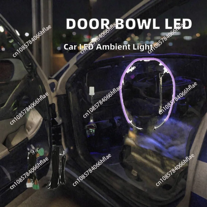 For Tesla Model Y Juniper and Model 3 Highland Door Handles Bowl Ambient Light