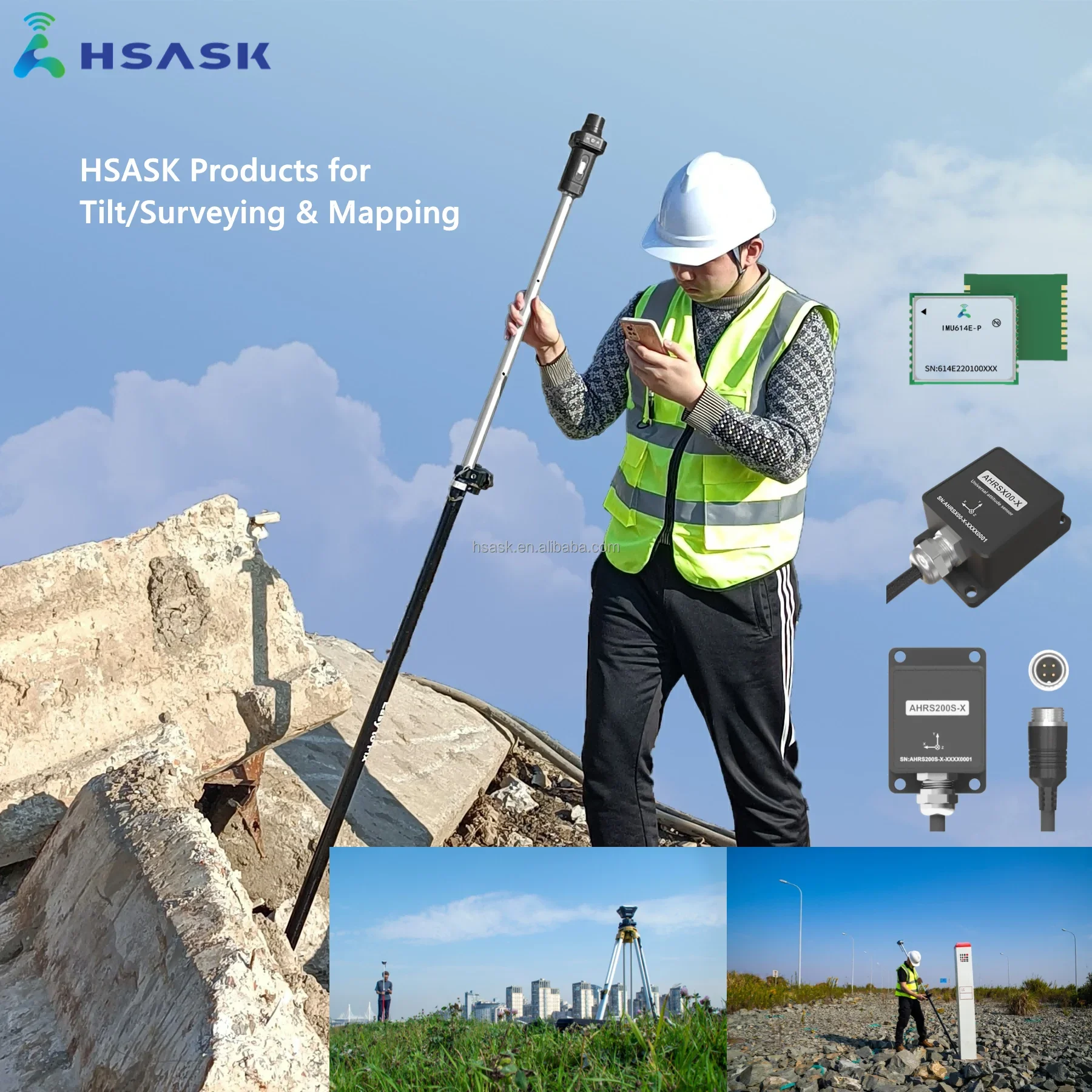 HSASK 저렴한 가격 전술 등급 IMU618-T MEMS 자이로 추적 관리 위치 및 내비게이션 관성 측정 장치