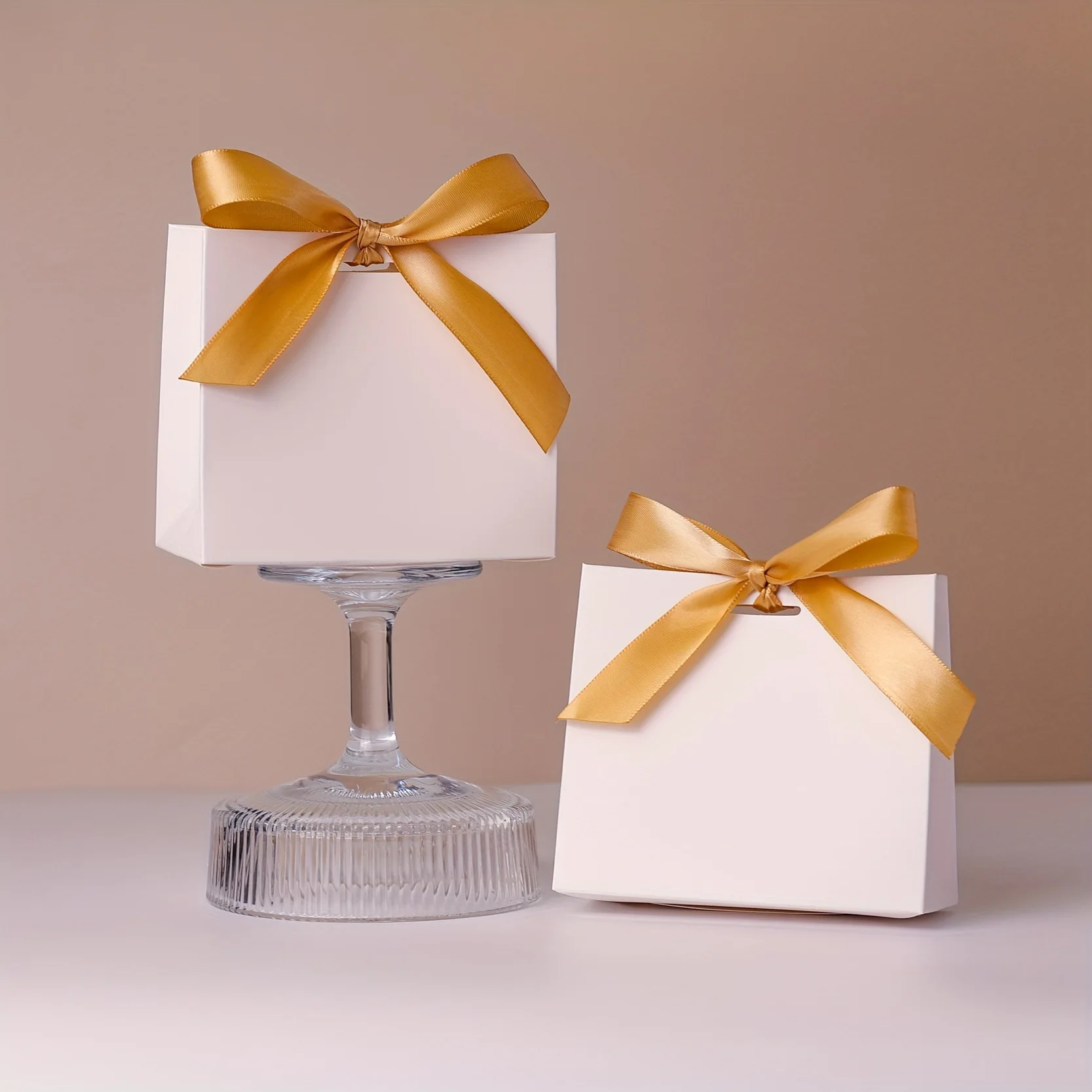 10-teiliges DIY Mini-Geschenktüten-Set – leere Geschenkbox für Hochzeiten – Verpackung für Geburtstagsfeiern mit Band – Hochzeitsgeschenkbox – Geschenkbox, Geschenktüten – Detail 4