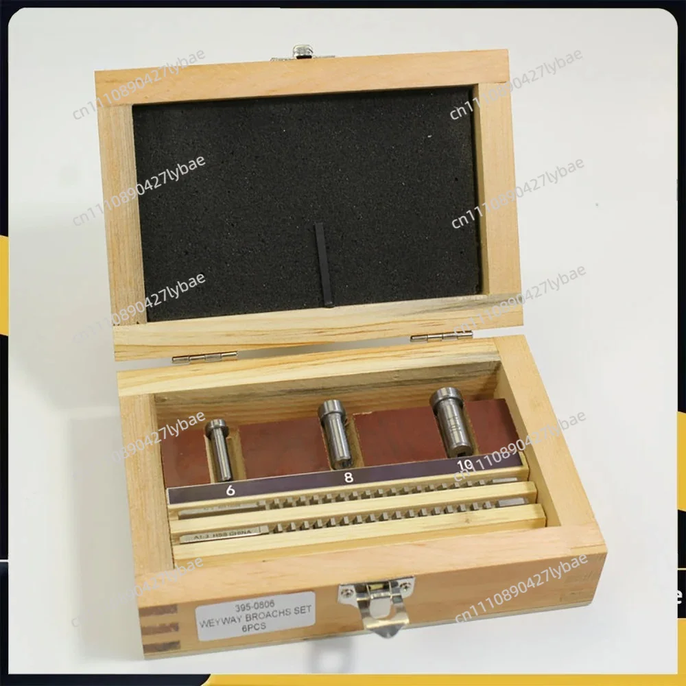 Keyway Broach Set, Metric Sized 2mm 3mm Broaches 6/8/10 Collared Bushings With Shims CNC Cutting Tools