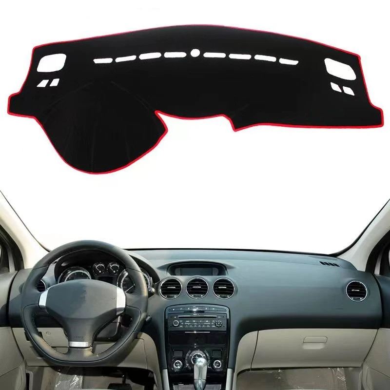 Car Dashboard Cover Dash Mat For Peugeot 308 308SW 308GTI T7 2007-2013 408 Dashmat Carpet Sunshade Protector Cushion Accessories