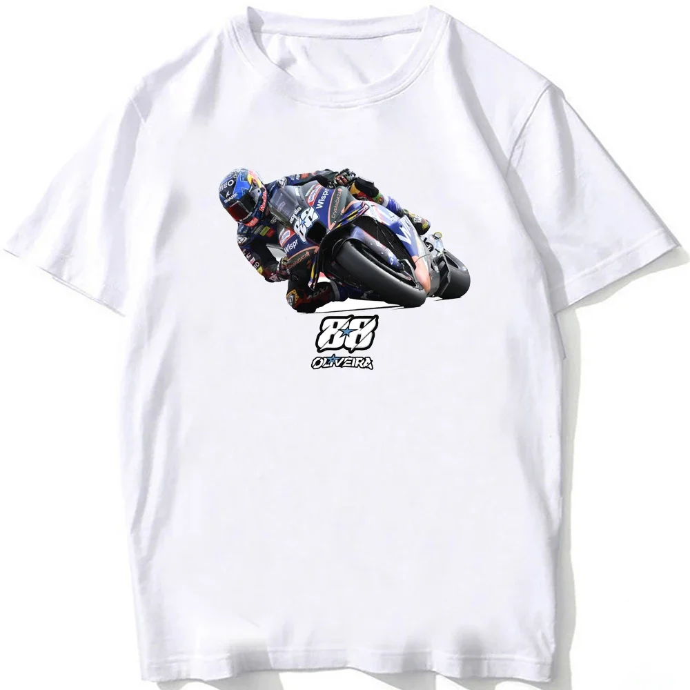 Miguel Oliveira 88 GP Race Legend T-Shirt Unisex Loose Men Short Sleeve Hip Hop Boy Casual Tees Motorcycle Riding Man White Tops