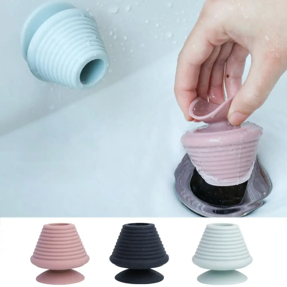 

Press Type Sink Stopper Soft Silicone Bathtub Stopper Pink/Light Blur/Black Bathtub Drain Stopper Plug Kitchen