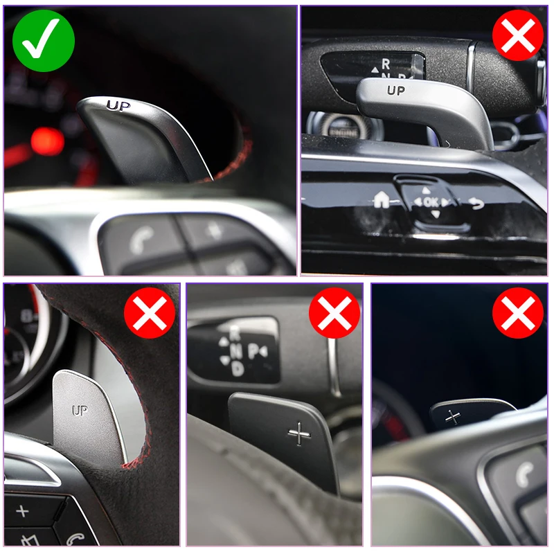 For Mercedes-Benz AMG Steering Wheel Paddle Shift Extension GLA GLC GLB GLE AMG A35 A45 C43 C63 E63 S63 S65 CLA 35 45 63 G63