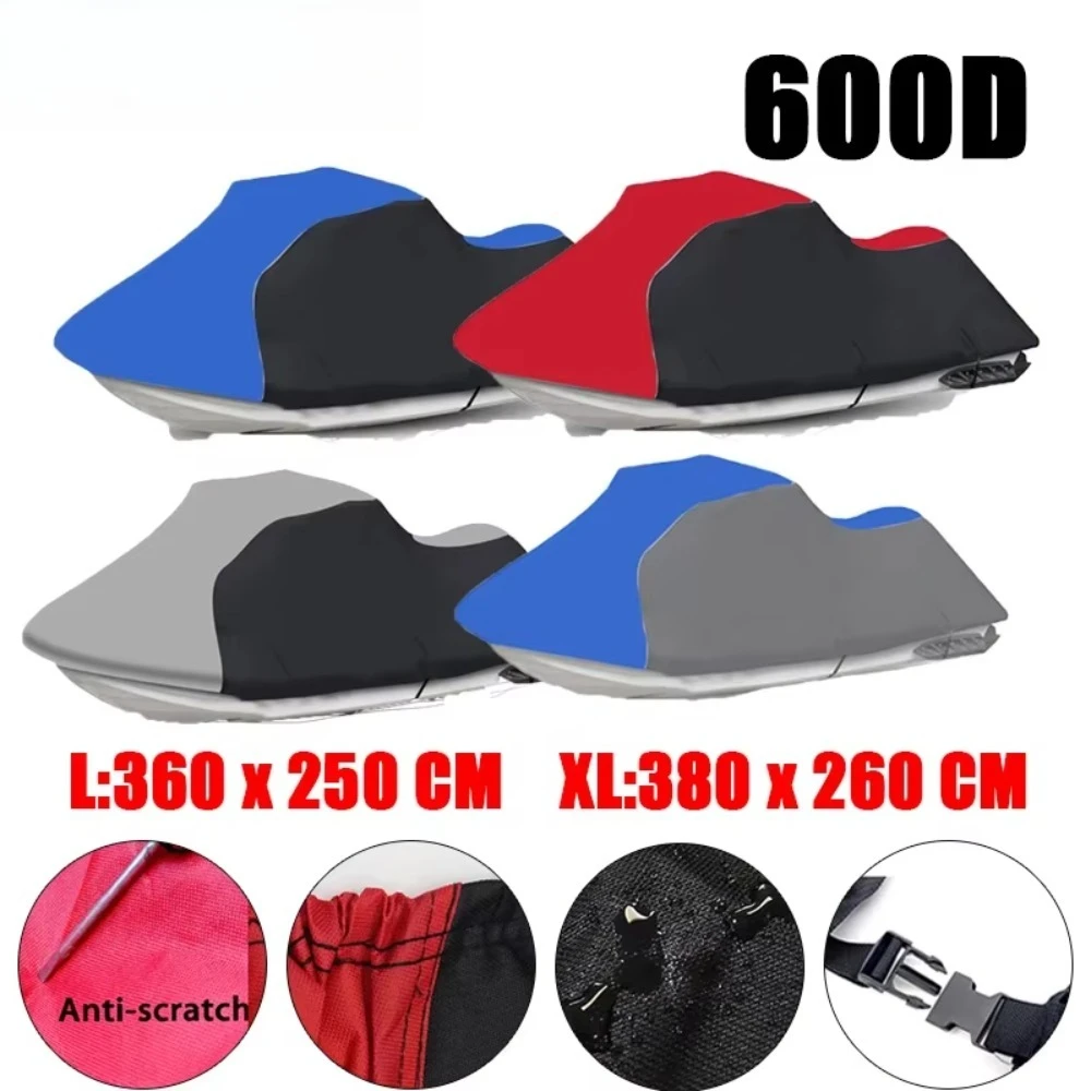 Cubierta impermeable para barco con Motor 600D, cubierta remolcable para barco a Motor Sea Doo GTI, Jet Ski, para Yamaha WaveRun