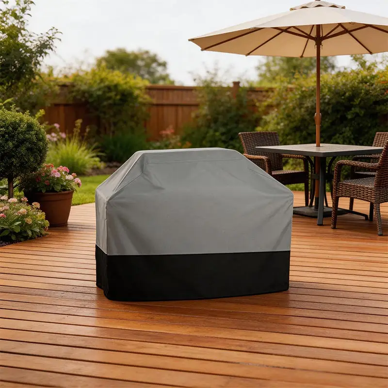 210D 5 -Size BBQ Grill Cover Anti-Dust Waterproof Weber Heavy Duty Charbroil BBQ Cover Outdoor Rain Protective Barbecue Cover view 5