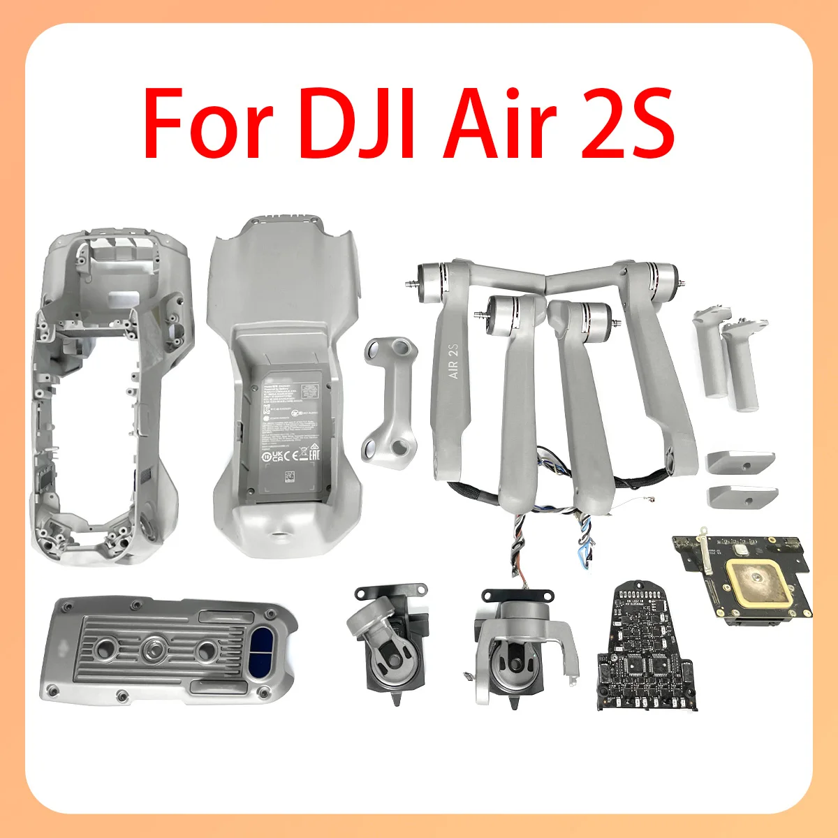 

Original Mavic Air2s gimbal arm assembly cable, camera lens cover plate, upper lower brackets suitable for DJI Air2s series