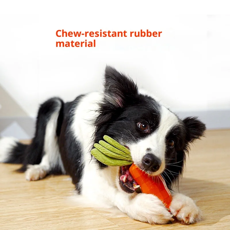Juguete masticable con sonido de zanahoria para perros pequeños - imagen 5