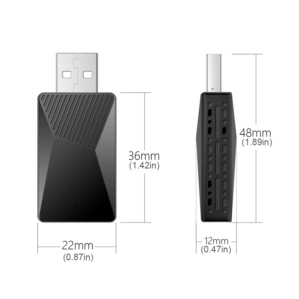 Kabelgebunden mit kabellosem Carplay und Android Auto Wireless-Adapter OTA Upgrade 2-in-1-Dongle für Autos mit OEM-kabelgebundenem CarPlay Android Auto