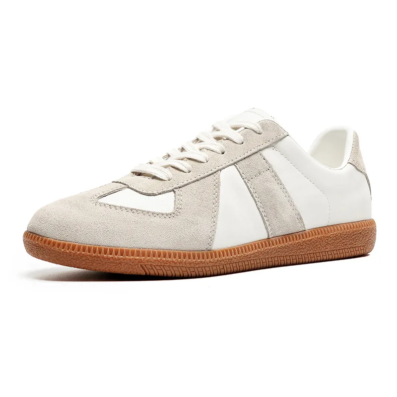 Herren Retro Wildleder Freizeitschuhe Schnürschuhe Flache Skateschuhe Bequeme Rutschfeste Sportschuhe für Männer – Detail 23