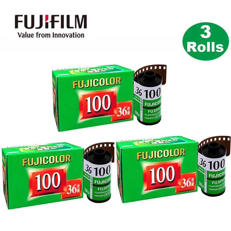 

Fujifilm C100 Film 1/3/5/10Rolls Fujicolor C100 135 Color Negative Film for 135 Format Camera ISO 100 36 Exposure/Roll 35mm Film