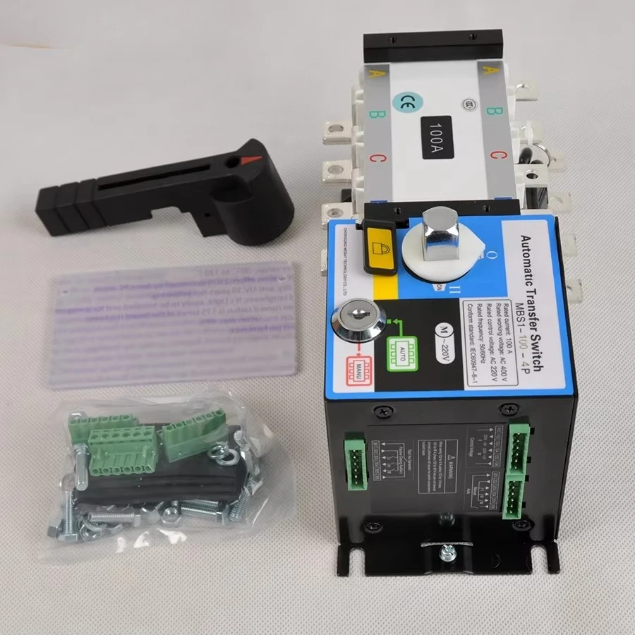 Electrical Automatic Transfer Switch ATS 100A 4p Dual Power Switch