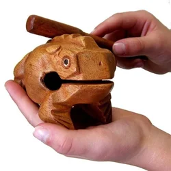 Thailand Traditional Crafts Wooden Lucky for Frogs Home  Decoration Artificial Figurines Musical Instrument Thumbnails Gift