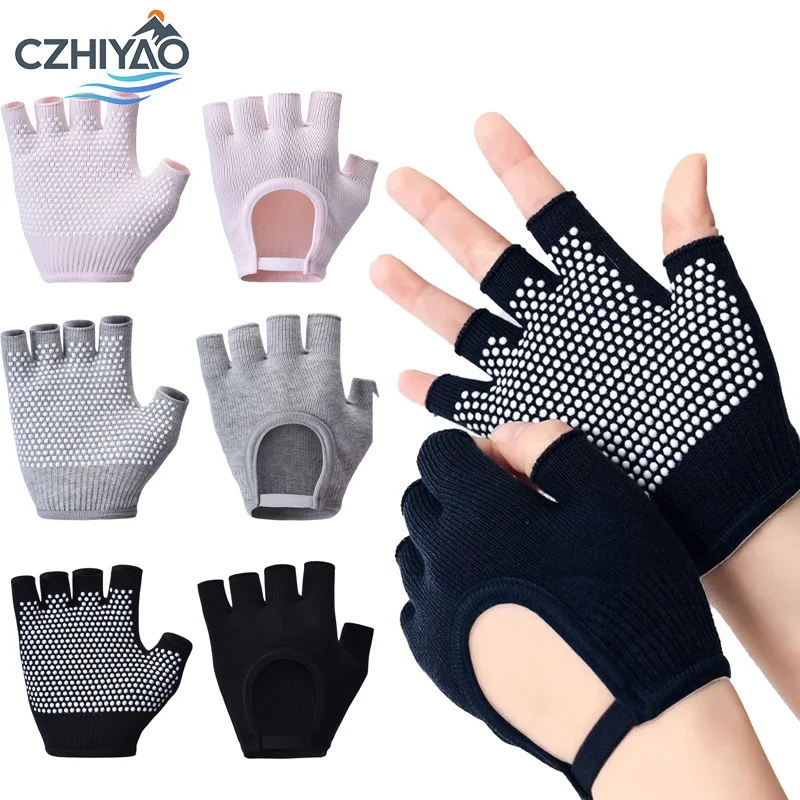 

CZHIYAO Compression Anti-slip Half-finger Gloves Ideal for Daily Use,Yoga,SportCycling Comfortable in Both Indoor and Outdoor