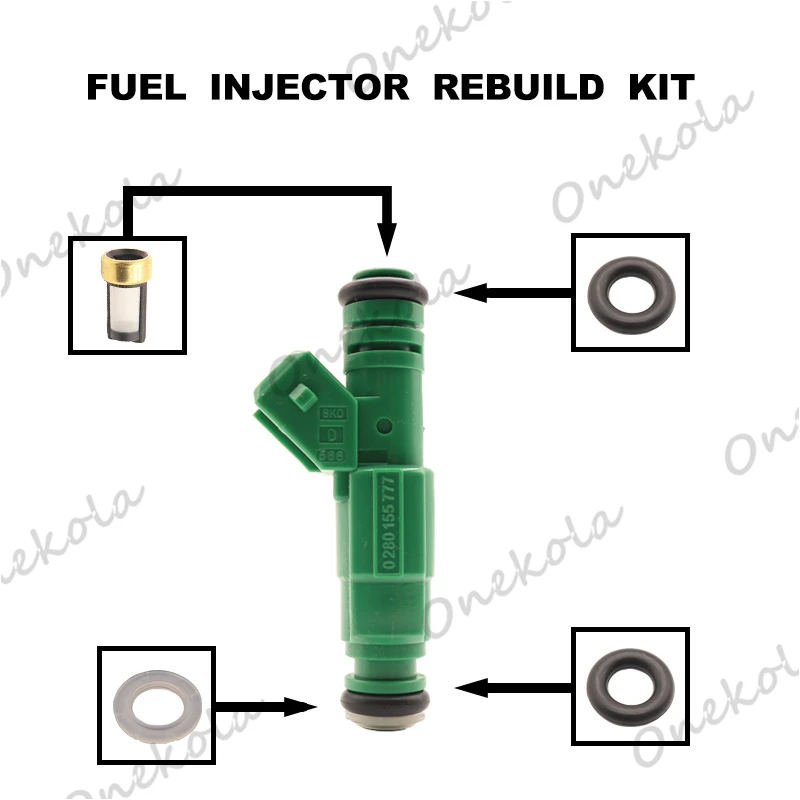 

Fuel Injector repair kit Orings Filters for Holden VX Commodore Statesman 3.8L VN VP VR VS VT VX 0280155777