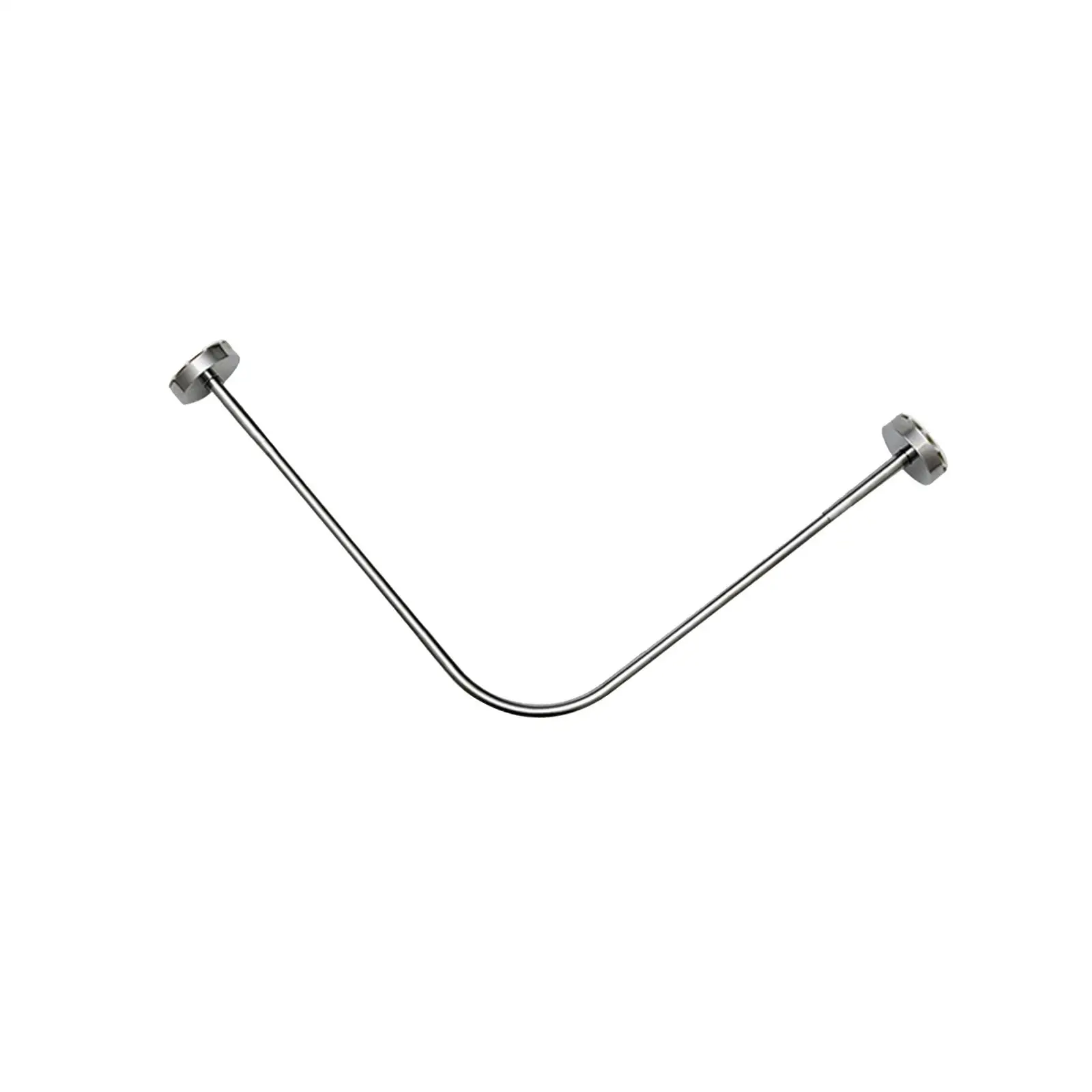 Expandable Curved Shower Rod Support Rod Bathroom Curved Shower Rod for Closet Shower Stall