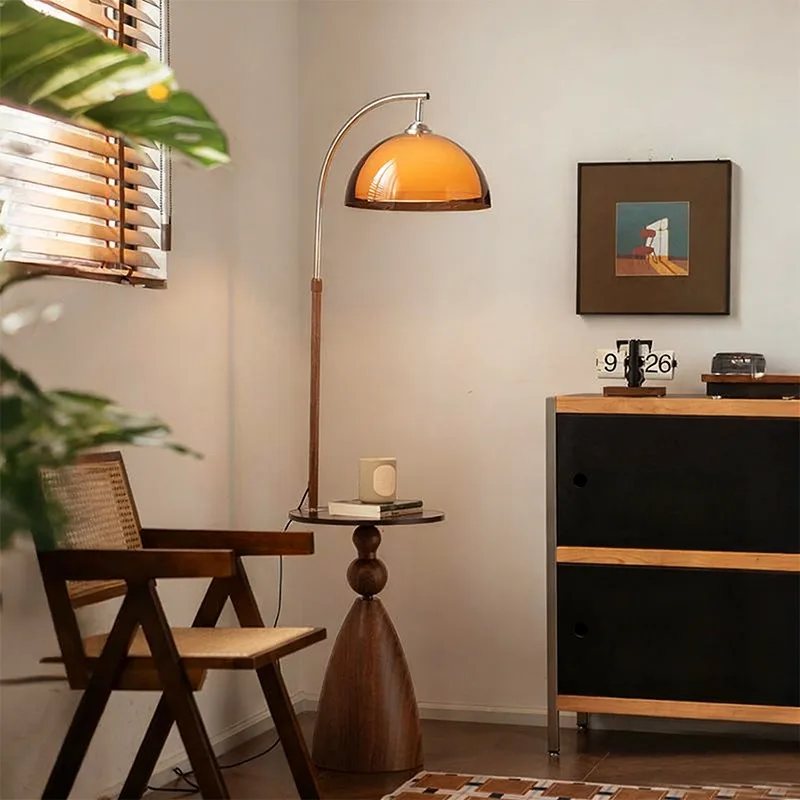 

French antique floor lamp, living room high value atmosphere lamp, bedroom bedside vertical table lamp