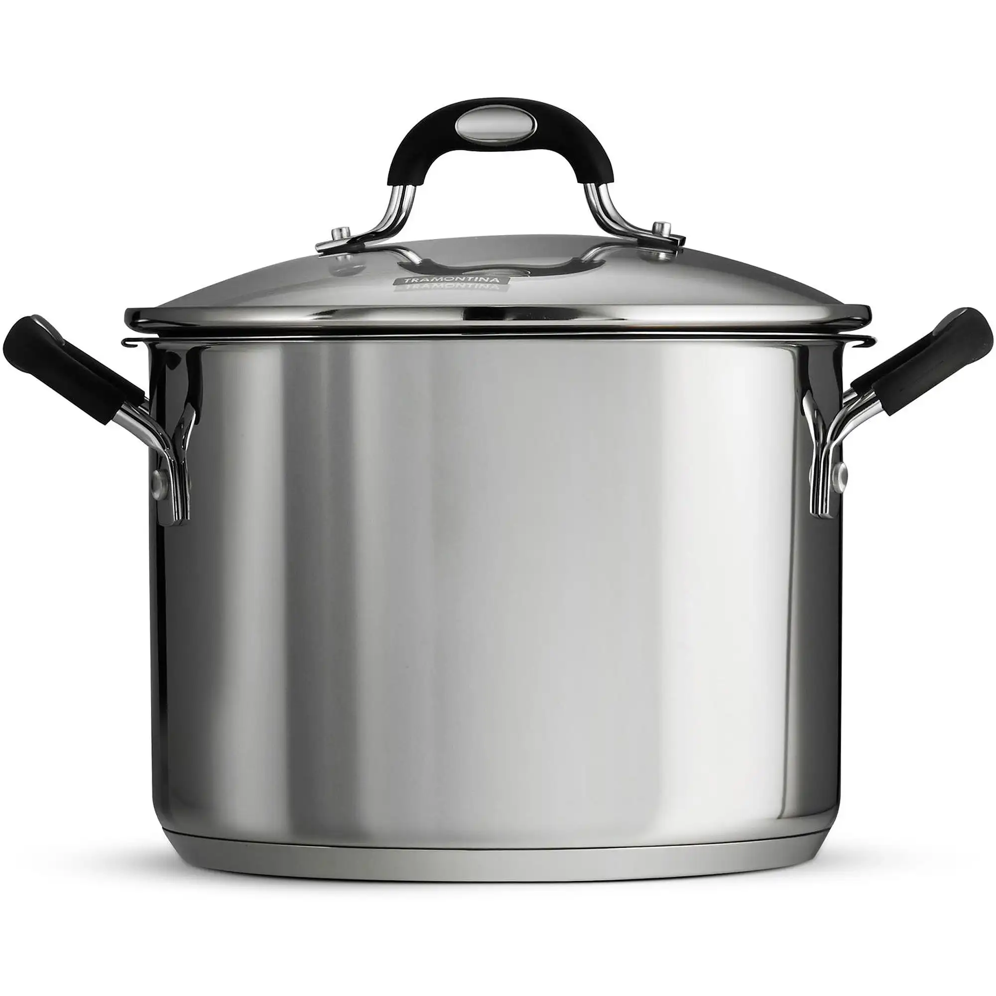 

Tramontina Lock-N-Drain Stainless Steel 6 Quart Covered Stock Pot, 3 Count