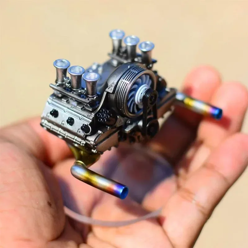 1/24 Engine Model with Turbine 3D Printed Resin Model Engine Ornament Toy Collection