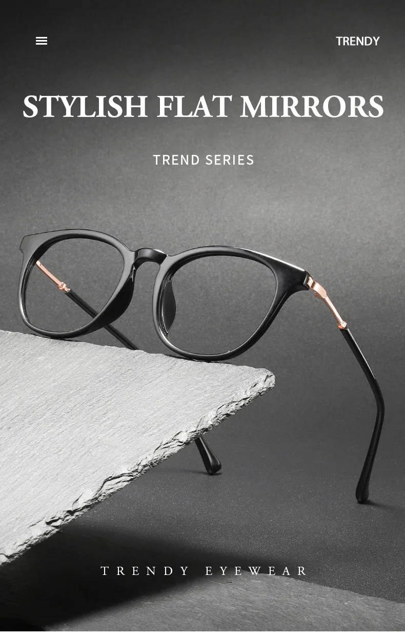 Modisches Design Neue Übergroße Legierungs-Freizeitbrille mit Sehstärke Photochrome Anti-Blaulicht-Brille für Herren Astigmatismus-Brillen – Detail 2