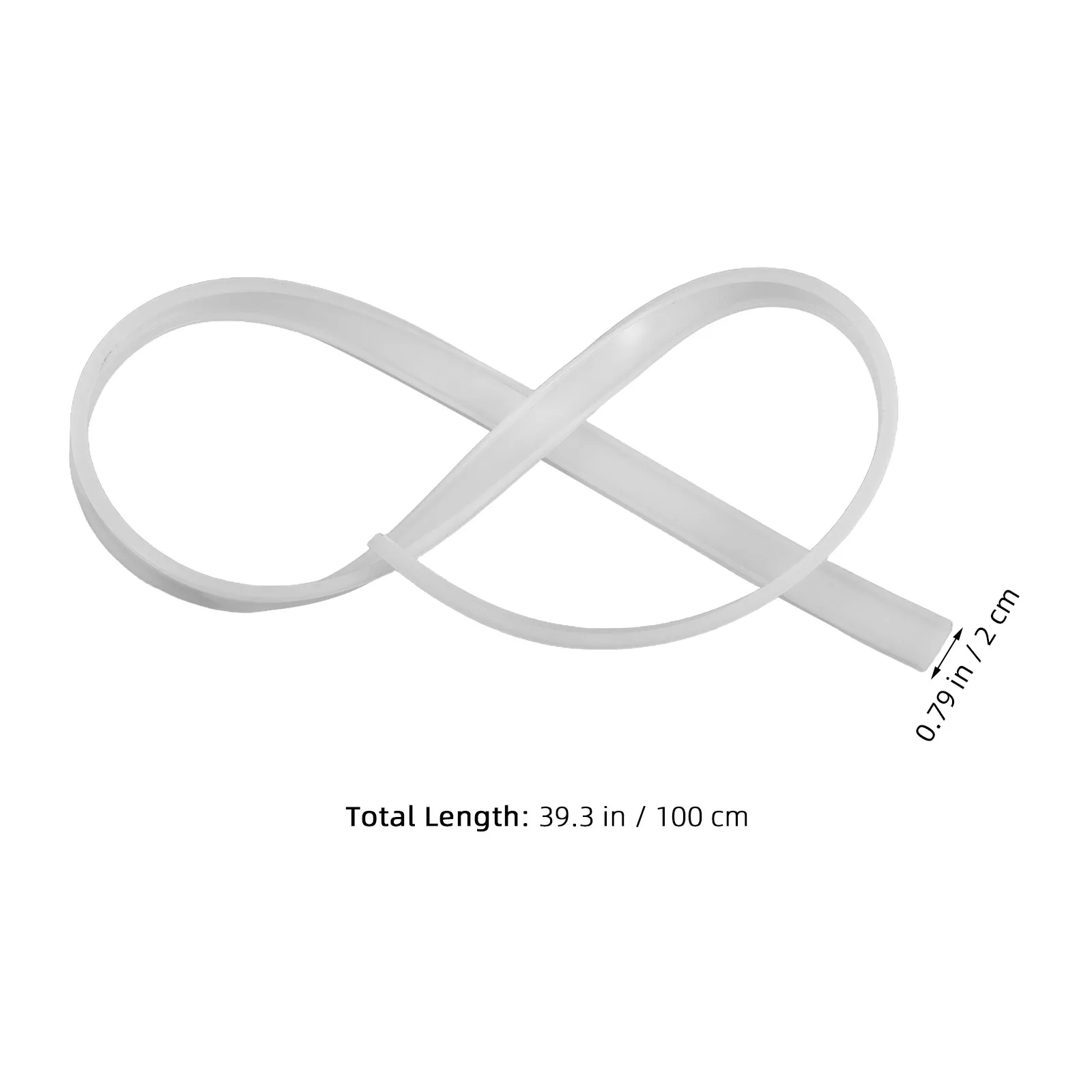Soft Flexible LED Strip Light Diffuser Channel 20Mm Curved Profile Holder Wall Mount Tape Light Track Cover for Bedroom Kitchen