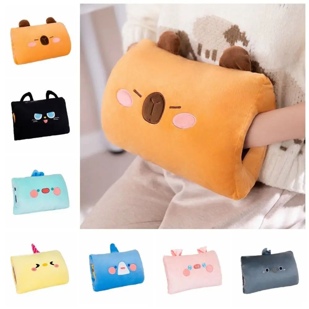 Regalos, almohada calentadora de manos de dibujos animados, almohada Kawaii de felpa suave, almohada calentadora de manos, cómoda muñeca calentadora de manos, escuela