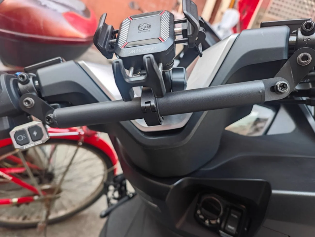 for Honda PCX160 PCX 160 2025 Motorcycle Handlebar Mobile Phone Holder GPS Holder Multifunctional Pole