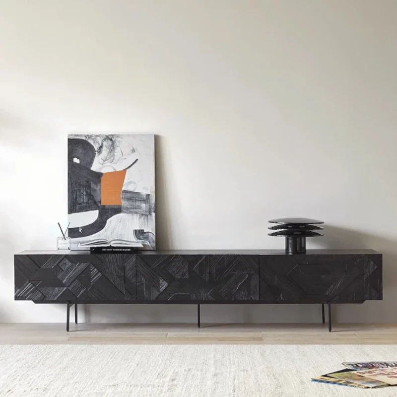 

Wooden Tv Cabinet Living Room Furniture Modern Design Living Moom Storage Cabinet Black Design Unique Furniture Meuble Tv Stand