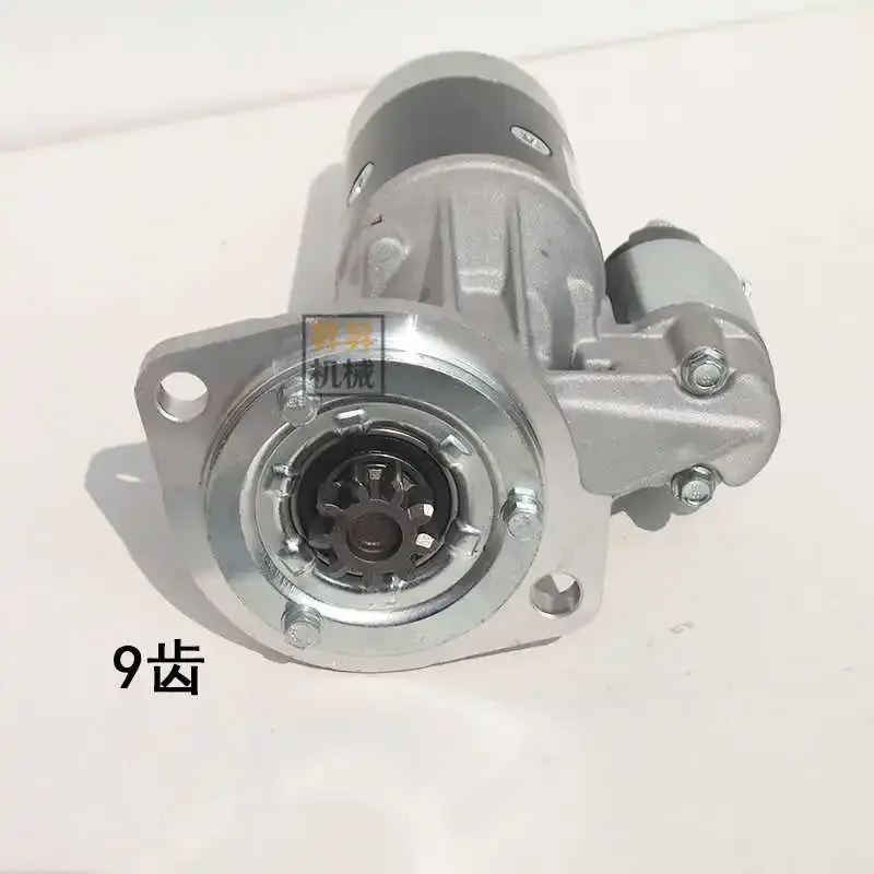 Hitachi S24-13 Starter Motor Starter Assembly 60-5G Excavator 24V 9-Tooth Magnetic Switch 77010 Parts