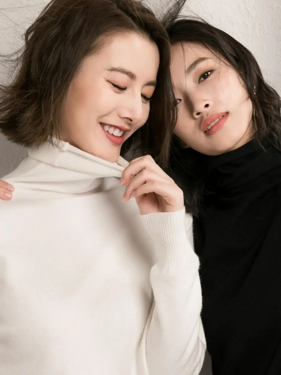 المرأة الخريف الشتاء عالية Ne البلوز Thiened محبوك سترة سليم صالح قاعدة طبقة irt ort Sle Faion تخفيف #3