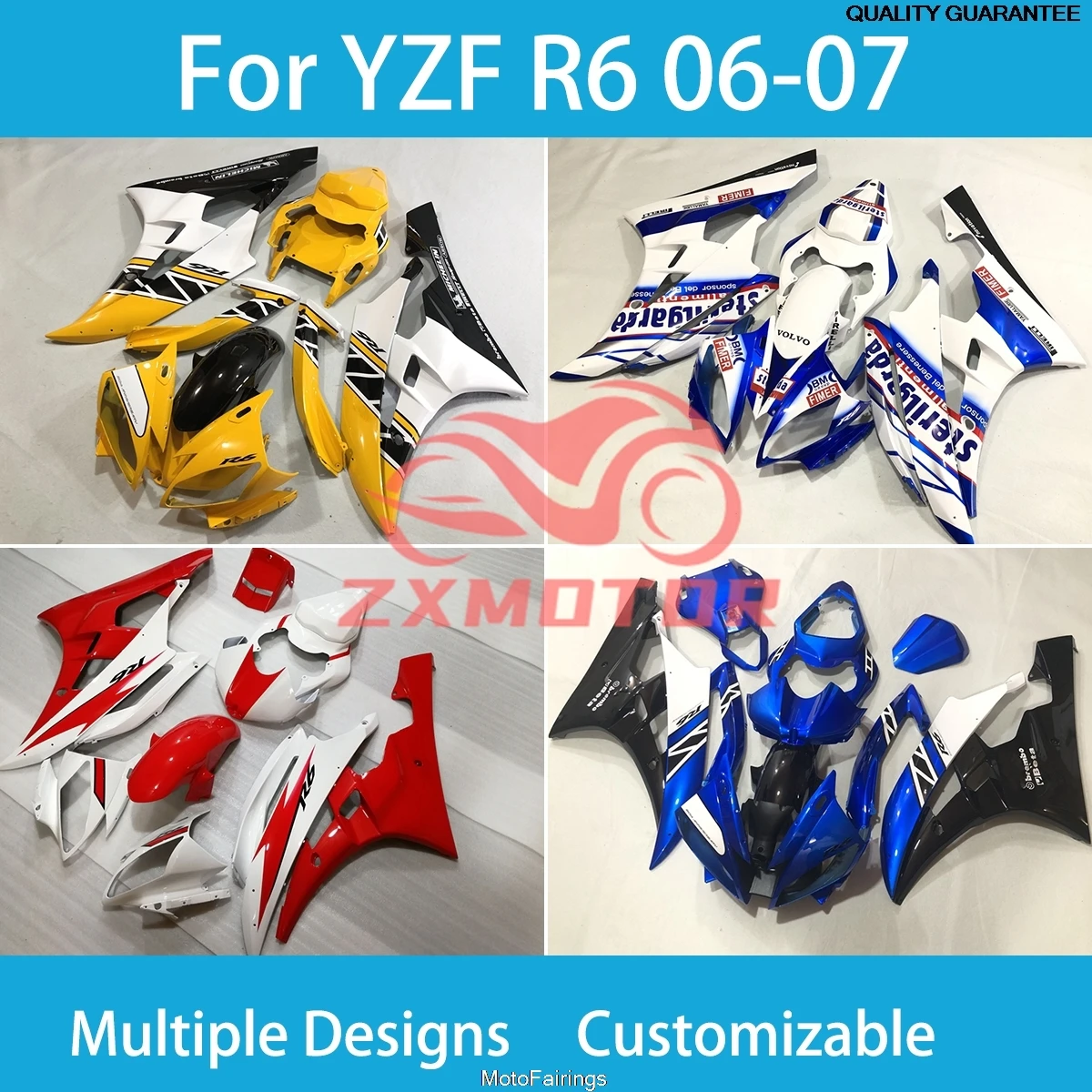 

Fit YZF R6 06 07 Plastic Fairings for Yamaha YZF R6 2006 2007 ABS Motorcycle Fairing Kit