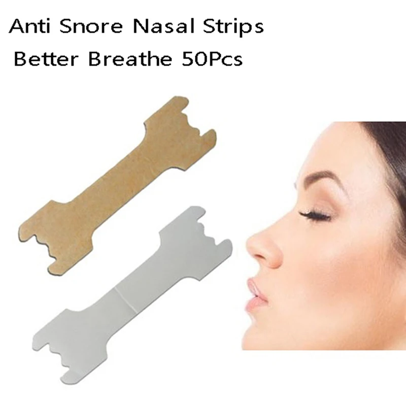 

50pcs Anti Snoring Nasal Strips Sleep Right Aid To Breathe Better Stop Snoring