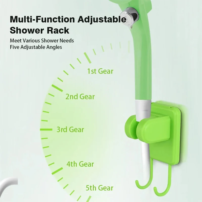 Camping Shower Pump RV Outdoor Shower Kit Camp Shower w/Full Screen Intelligent Digital Display Adjustable 6000mAh Shower Kit