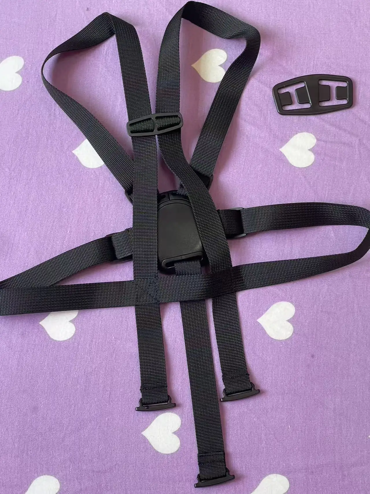أشرطة أمان بخمس نقاط لـ stokke tripp trapp harness2 حزام أمان للأطفال كرسي مرتفع كرسي طعام خشبي تسخير 2