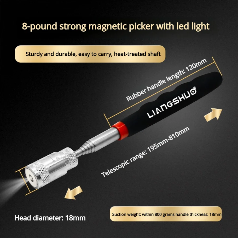 

Extendable Pickup Rod Stick Magnetic Picker Mini Portable Telescopic Magnetic Magnet Pen For Picking Up Screws Nut Bolt