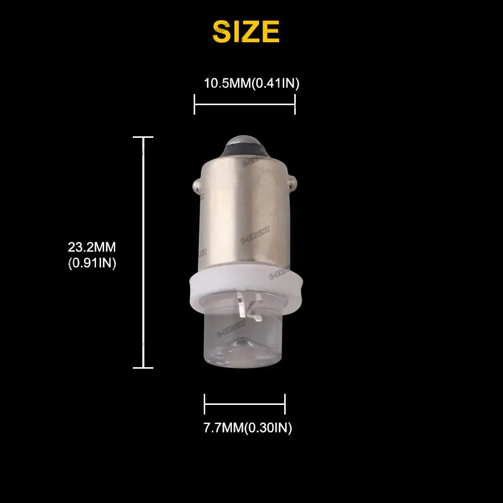 20PCS DC 6V 6.3V 44 47 BA9S LED Light Bulb T4W T11 Pinball Game Machine Lights Toy Car old Radio Pinball Auto Indicator Bulbs