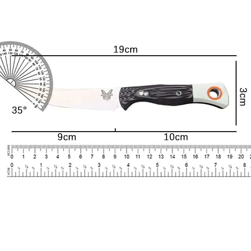 BM Knife 15500 fixed blade G10 handle Outdoor Camping Survival Rescue hunting tactics multi-purpose portable EDC knife