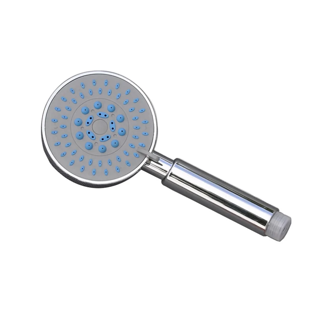 ABS Handheld Shower Head Featuring 5 Spray Types Rain Massage Multi Layer Electroplating and Temperature Stability