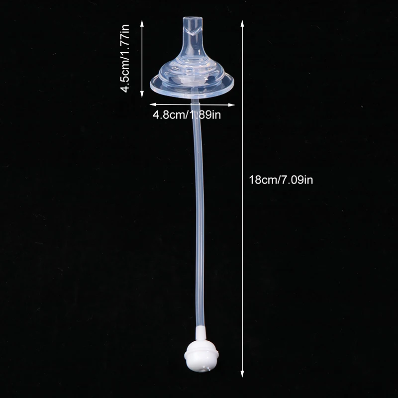 1Pc Soft Silicone Wide Mouth Sucking Nozzle Drinking Cup Straw Conversion Head For Baby Bottle Feeding Bottle Accessories