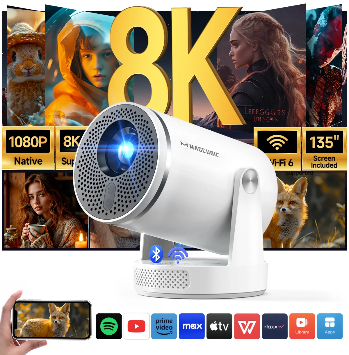 Home Improvement Videos - Magcubic Android 14 Native 1080P HY320Pro
