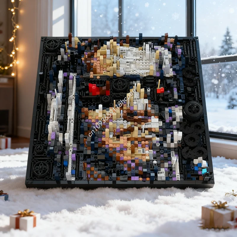 

3025 шт. MOC Терминатор, художественная модель, строительные блоки, строительная игрушка, сборка, сделай сам, рождественские подарки, креативный кирпич, детский день рождения