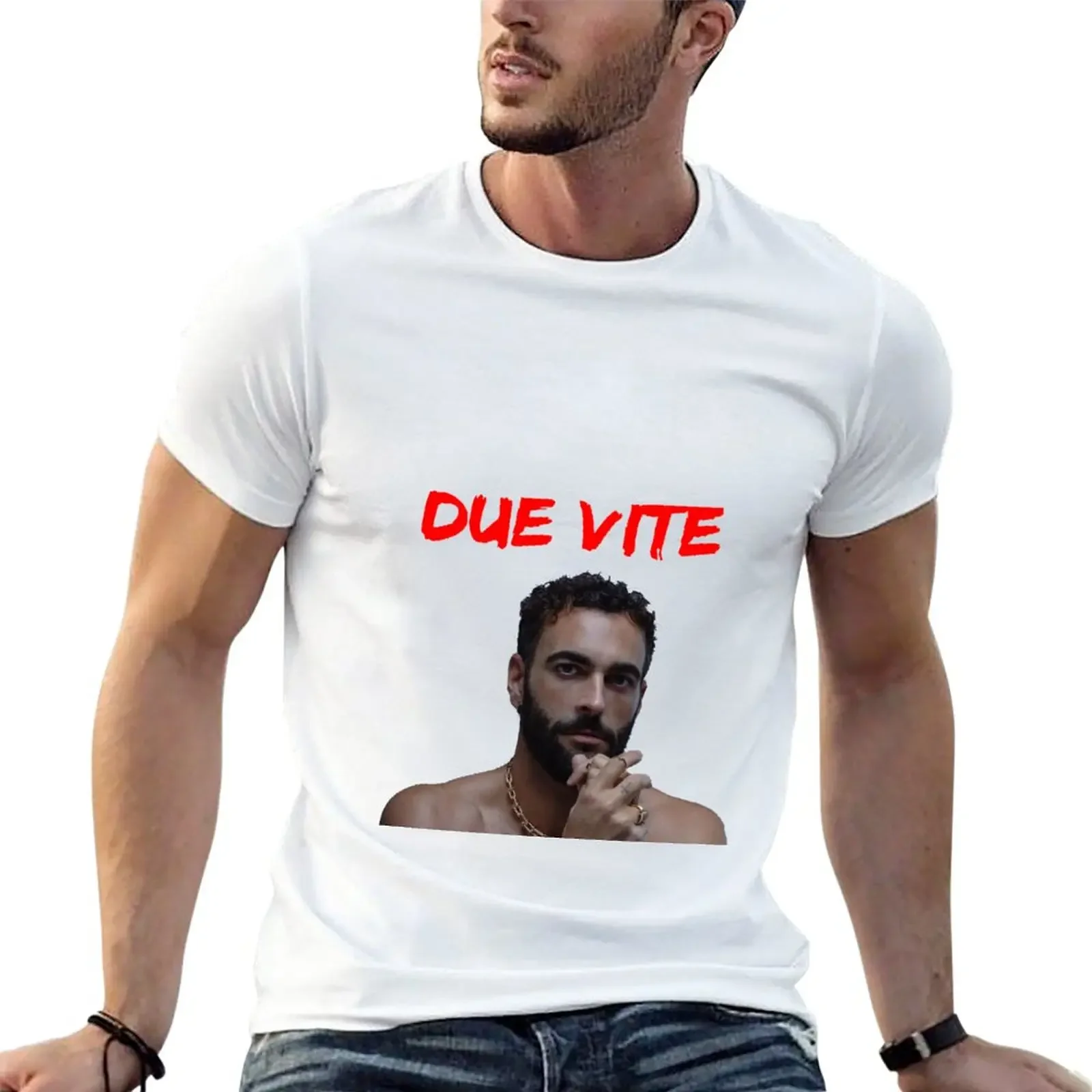 New Marco Mengoni Due Vite artista musica italiana music italy T-Shirt blank t shirts oversized t shirts mens clothes