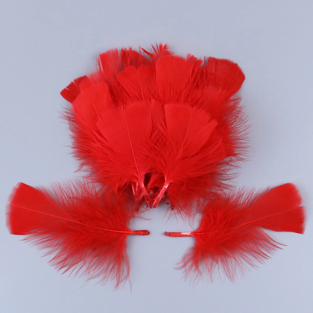 100pcs Fluffy Marabou Feathers 5-10cm Triangular Turkey Feathers for DIY Jewelry Wedding Dress Accessories Handicrafts Decoratio
