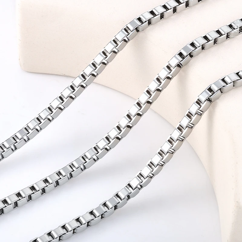 

5 мм коробка-цепочка из нержавеющей стали, материалы для изготовления ювелирных изделий, ожерелья ручной работы, браслеты, звенья, аксессуары, поставки, оптовая продажа