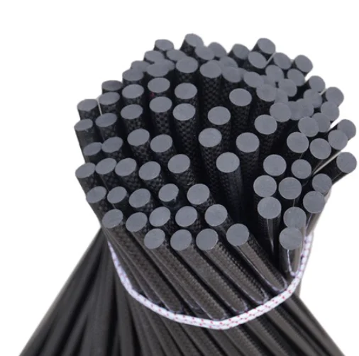 

2pcs Carbon Fiber Rod Dia 6.3/6.5/7/8/8.4/9/9.5/10/11/12/14/15/16/19/20/22/25mm Length 500mm For RC Airplane Matte Wholesale