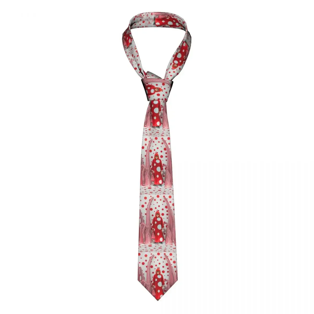 Yayoi Kusama Necktie Mens Personalized Silk Abstract Art Neck Tie for Office