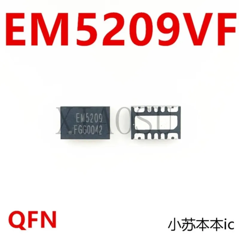 (5-10 قطع) شرائح حرير الطباعة EM5209VF الجديدة 100% EM5209 DFN14 2X3 #1