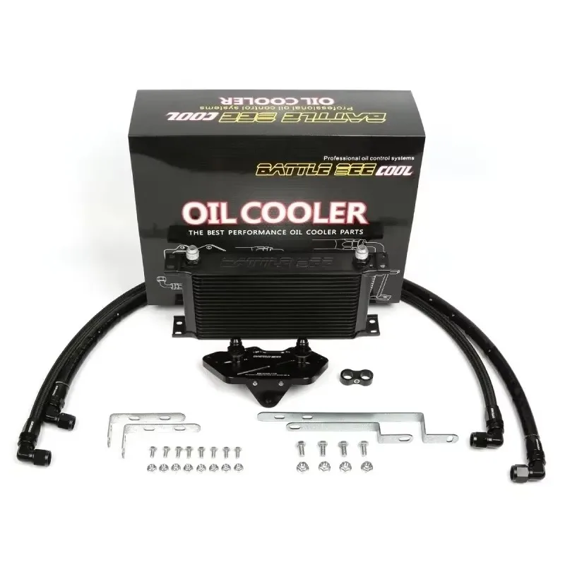 Oil Cooler Kit For VAG Audi S3 S4 3.0T EA837 Engine Volkswagen Series Touareg Oil Filter Sandwich Plate Adapter BB-OCK-113