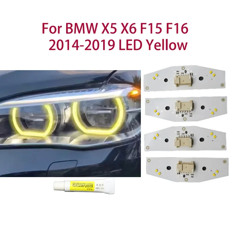 

Lemon Yellow For BMW X5 X6 F15 F16 2014-2019 LED DRL chip Angel Eyes Car light color modification Car headlights Ballast chip